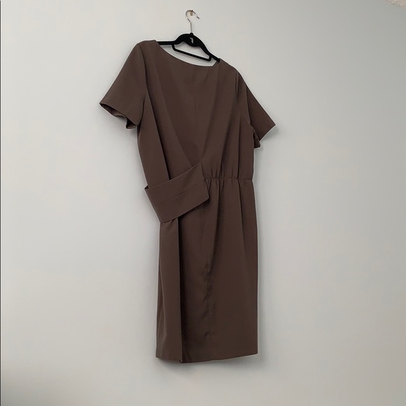 OAK + FORT army green dress - Picture 2 of 3